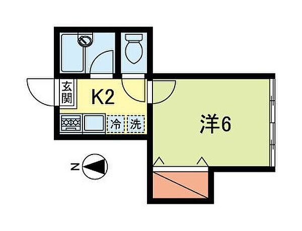 メゾン明日香 102｜東京都杉並区松ノ木１丁目(賃貸アパート1K・1階・18.60㎡)の写真 その2