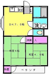 間取図画像 2DK