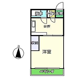JR土讃線 高知駅 徒歩9分の賃貸マンション 4階1DKの間取り
