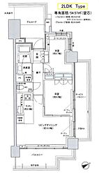 ルフォン板橋区役所前 2LDKの間取図画像