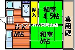 コーポ赤田　Ａ棟 1階