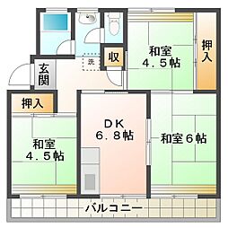 間取図画像 3DK