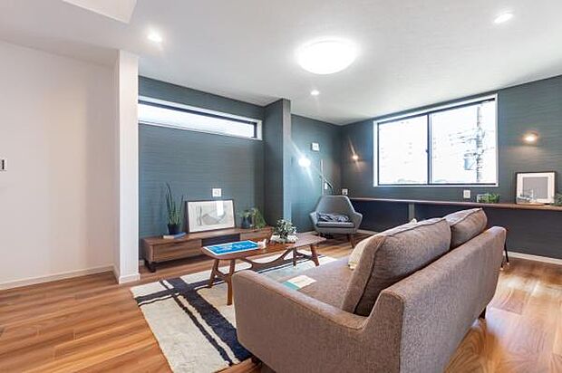 「明るく素敵なリビング空間」上質な空間と家族を照らす採光。溢れんばかりの開放感、満足感。素敵な空間。