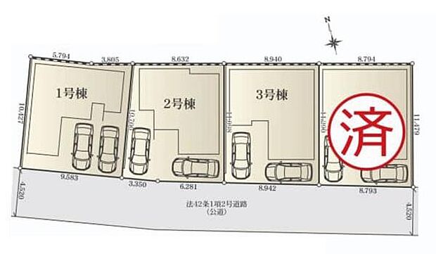 駐車場2台、陽当たり良好です。