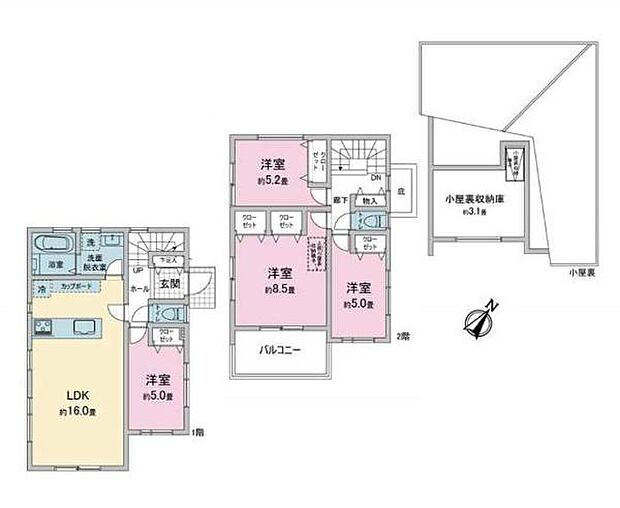 効率的な生活・家事動線と大空間を楽しむストレスフリーだからこそ、笑みが絶えない室内大空間を味わえる素敵な住まい。お子様が存分走り回れる、のびのび子育てが出来る室内空間。