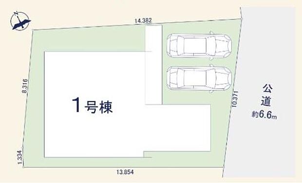 駐車場2台、陽当たり良好です。