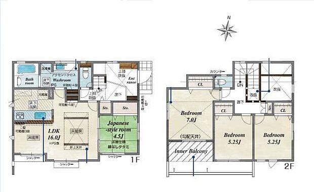 「笑顔あふれる大空間×家事ラク動線」広々とした空間で、お子様が元気いっぱいに駆け回る。効率的な家事動線でママも笑顔。家族みんながのびのび暮らせる住まいです。