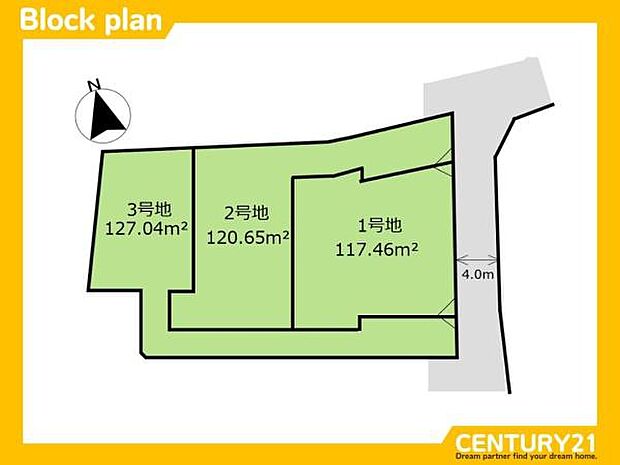 1号地 区画図