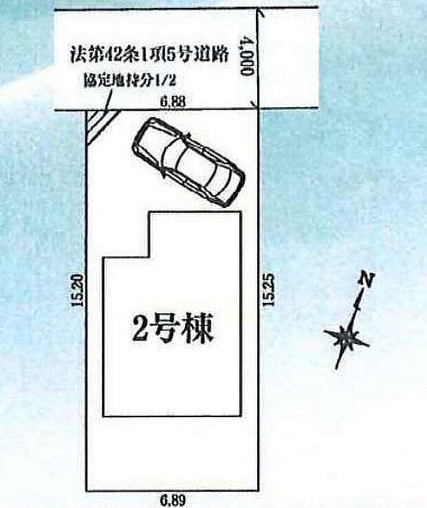 2号棟カースペースは1台（車種による）可能です。