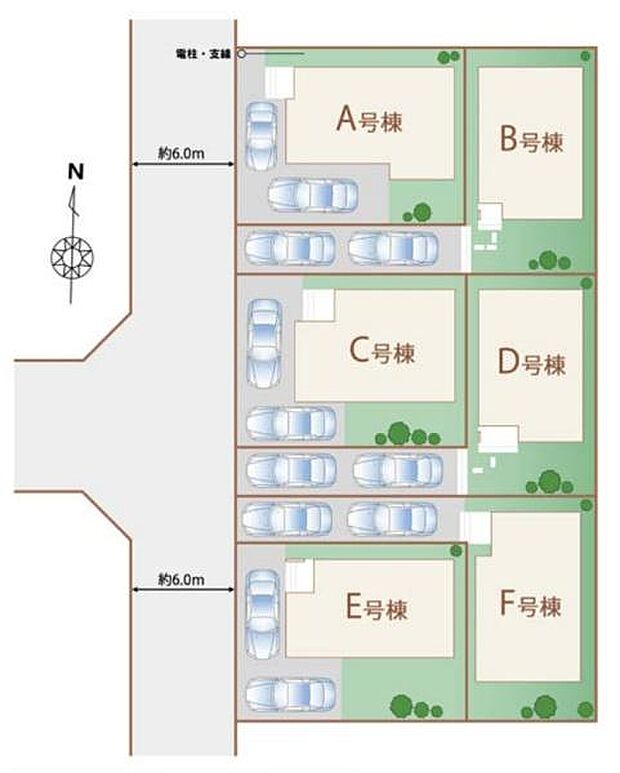 F号棟カースペースは2台（車種による）可能です！