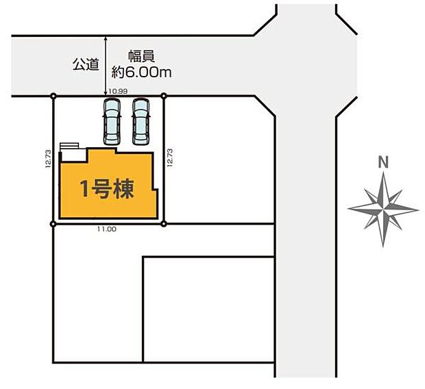 1号棟カースペースは並列2台（車種による）可能です！