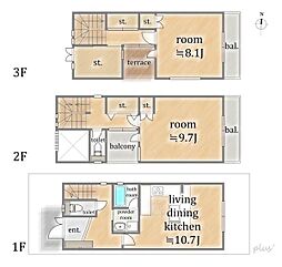 中京区西ノ京南大炊御門町　中古戸建