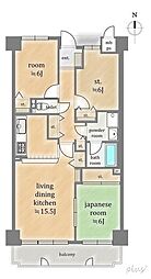 間取図画像 2SLDK