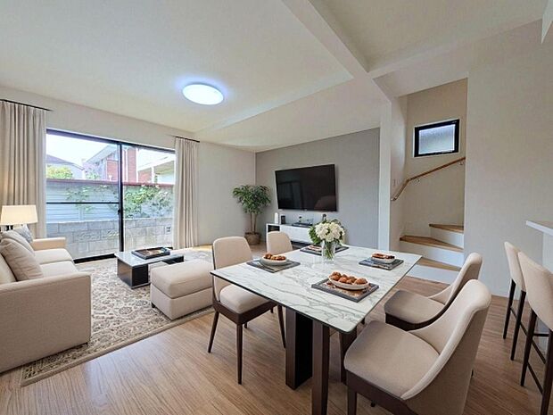 本画像はCGで作成しており、実際に現地に家具は置かれておりません。また、価格に家具は含まれておりません。