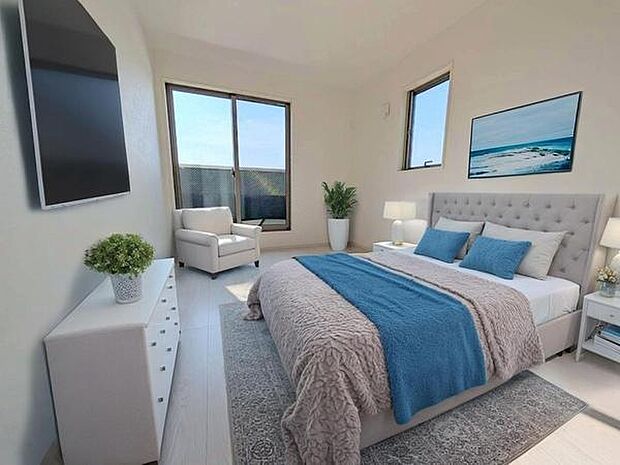 本画像はCGで作成しており、実際に現地に家具は置かれておりません。また、価格に家具は含まれておりません。