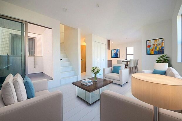 本画像はCGで作成しており、実際に現地に家具は置かれておりません。また、価格に家具は含まれておりません。