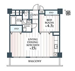 間取図画像 1LDK