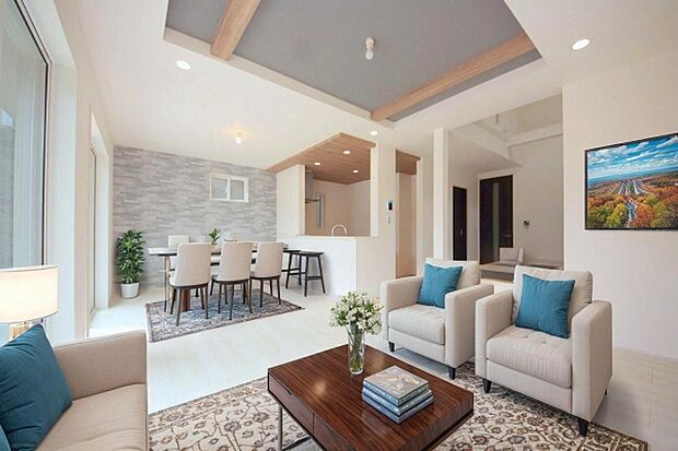 本画像はCGで作成しており、実際に現地に家具は置かれておりません。また、価格に家具は含まれておりません。