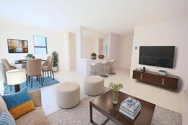 本画像はCGで作成しており、実際に現地に家具は置かれておりません。また、価格に家具は含まれておりません。