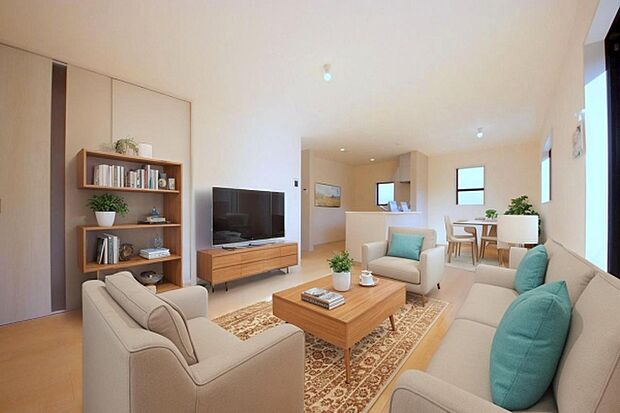 本画像はＣＧで作成しており、実際に現地に家具は置かれておりません。また、価格に家具は含まれておりません。