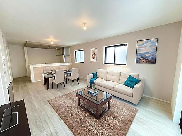 本画像はCGで作成しており、実際に現地に家具は置かれておりません。また、価格に家具は含まれておりません。