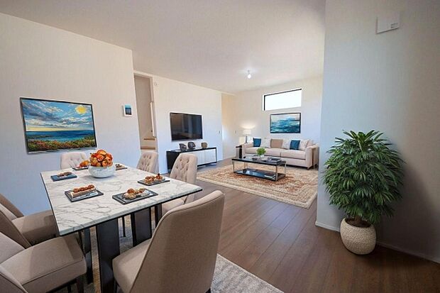 本画像はCGで作成しており、実際に現地に家具は置かれておりません。また、価格に家具は含まれておりません。