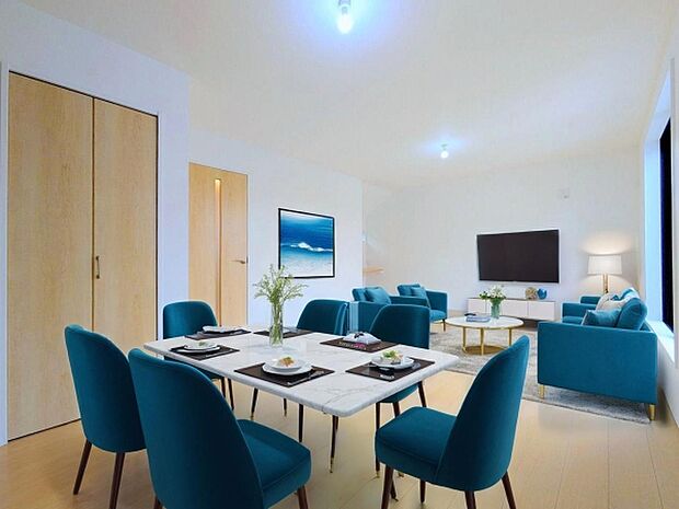 本画像はCGで作成しており、実際に現地に家具は置かれておりません。また、価格に家具は含まれておりません。