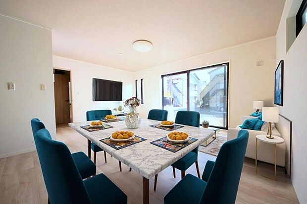 本画像はCGで作成しており、実際に現地に家具は置かれておりません。また、価格に家具は含まれておりません。