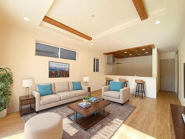 本画像はＣＧで作成しており、実際に現地に家具は置かれておりません。また、価格に家具は含まれておりません。