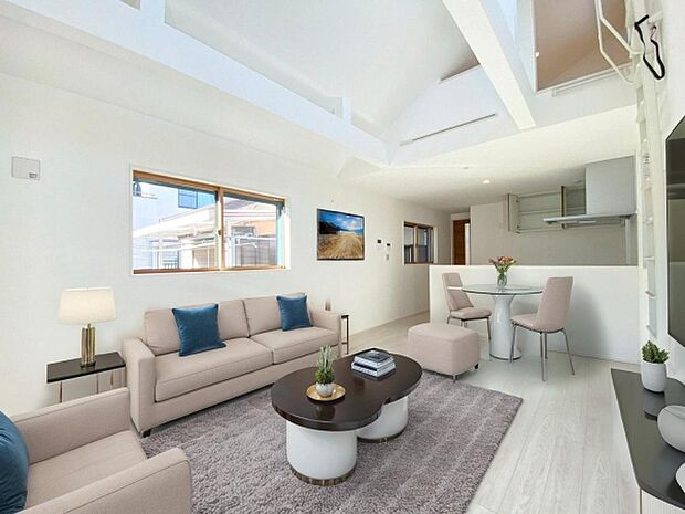 本画像はＣＧで作成しており、実際に現地に家具は置かれておりません。また、価格に家具は含まれておりません。