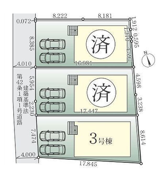 該当区画：3号棟