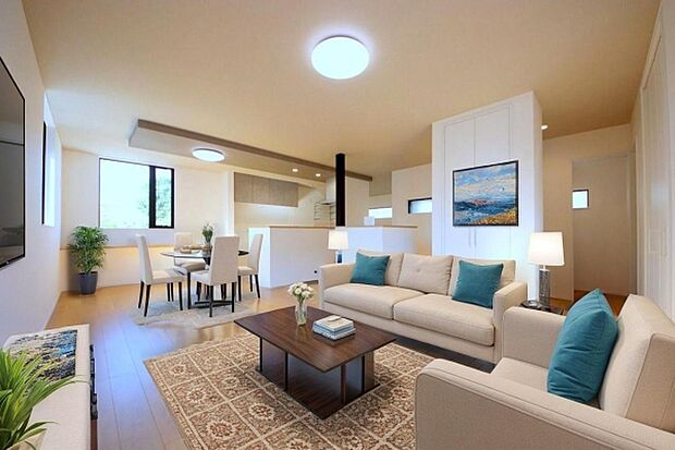 本画像はCGで作成しており、実際に現地に家具は置かれておりません。また、価格に家具は含まれておりません。