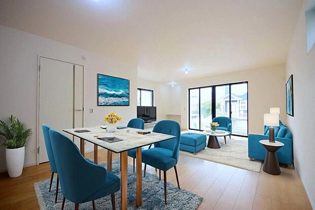 本画像はCGで作成しており、実際に現地に家具は置かれておりません。また、価格に家具は含まれておりません。