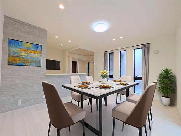 本画像はCGで作成しており、実際に現地に家具は置かれておりません。また、価格に家具は含まれておりません。