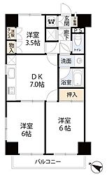 スタープラザ相武台駅前 3DKの間取り