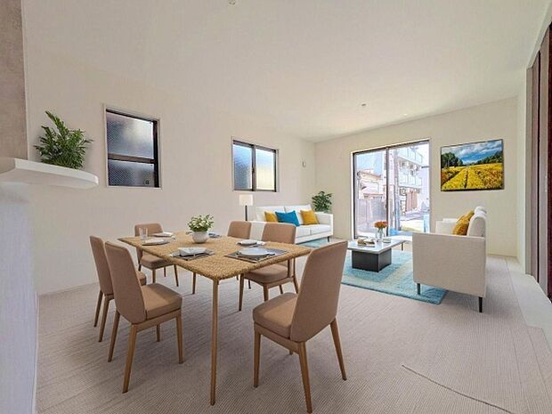 本画像はCGで作成しており、実際に現地に家具は置かれておりません。また、価格に家具は含まれておりません。