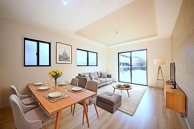 本画像はCGで作成しており、実際に現地に家具は置かれておりません。また、価格に家具は含まれておりません。