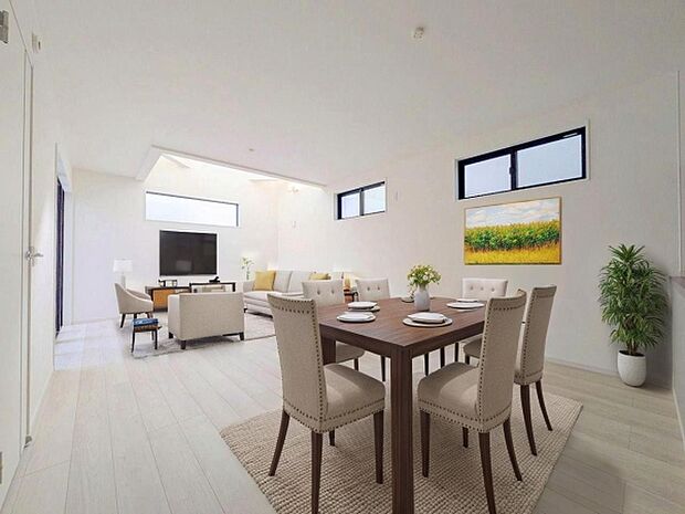 本画像はCGで作成しており、実際に現地に家具は置かれておりません。また、価格に家具は含まれておりません。