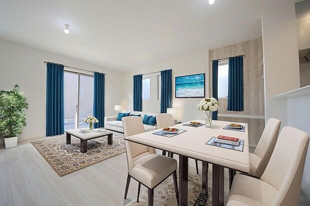 本画像はCGで作成しており、実際に現地に家具は置かれておりません。また、価格に家具は含まれておりません。