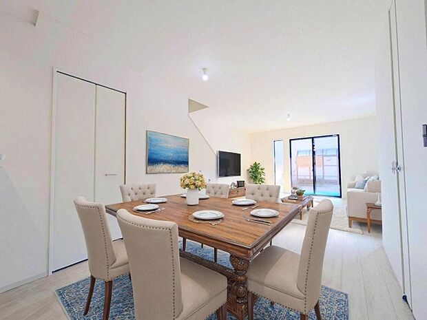 本画像はCGで作成しており、実際に現地に家具は置かれておりません。また、価格に家具は含まれておりません。