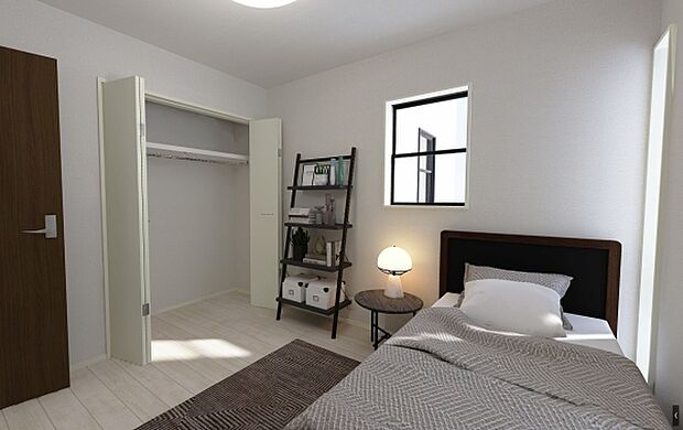 完成予想図　洋室☆完成イメージパースにつき、実際の内観・色彩等と異なる場合があります。家具はイメージのため、実際には付属しません。