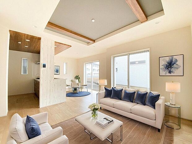 本画像はCGで作成しており、実際に現地に家具や照明は置かれておりません。また、価格に家具や照明の費用は含まれておりません。