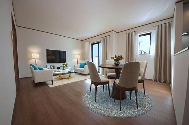 本画像はCGで作成しており、実際に現地に家具は置かれておりません。また、価格に家具は含まれておりません。