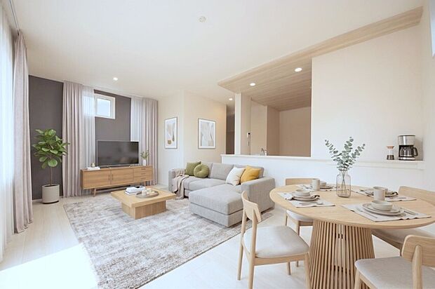 本画像はCGで作成しており、実際に現地に家具は置かれておりません。また、価格に家具は含まれておりません。