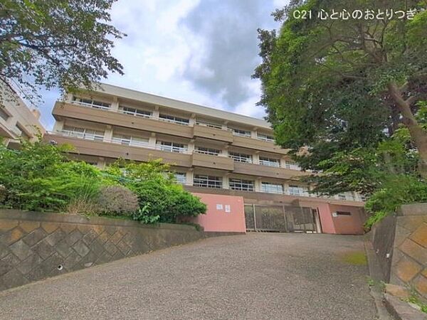 海老名市立大谷中学校まで1990m