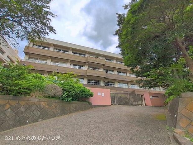 海老名市立大谷中学校まで1990m