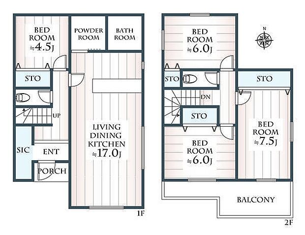 建物プラン例(1区画)4LDK、土地価格3540万円、土地面積160.23m2、建物価格1650万円、建物面積100.19m2
