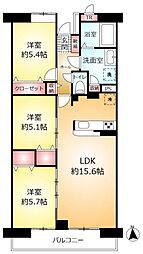 間取図画像 3LDK
