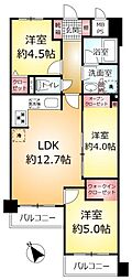 ライオンズマンション常盤平 3LDKの間取図画像