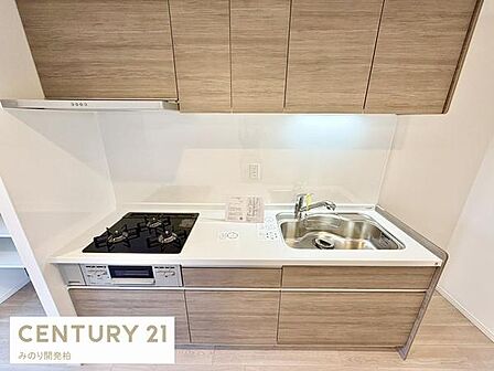 お手入れのしやすいビルトイン型コンロ